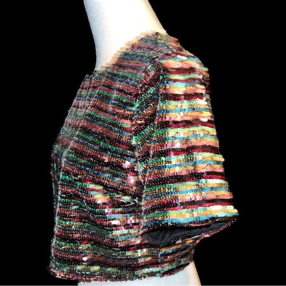 Forever 21 gorgeous sequined crop top! New - Picture 6 of 10
